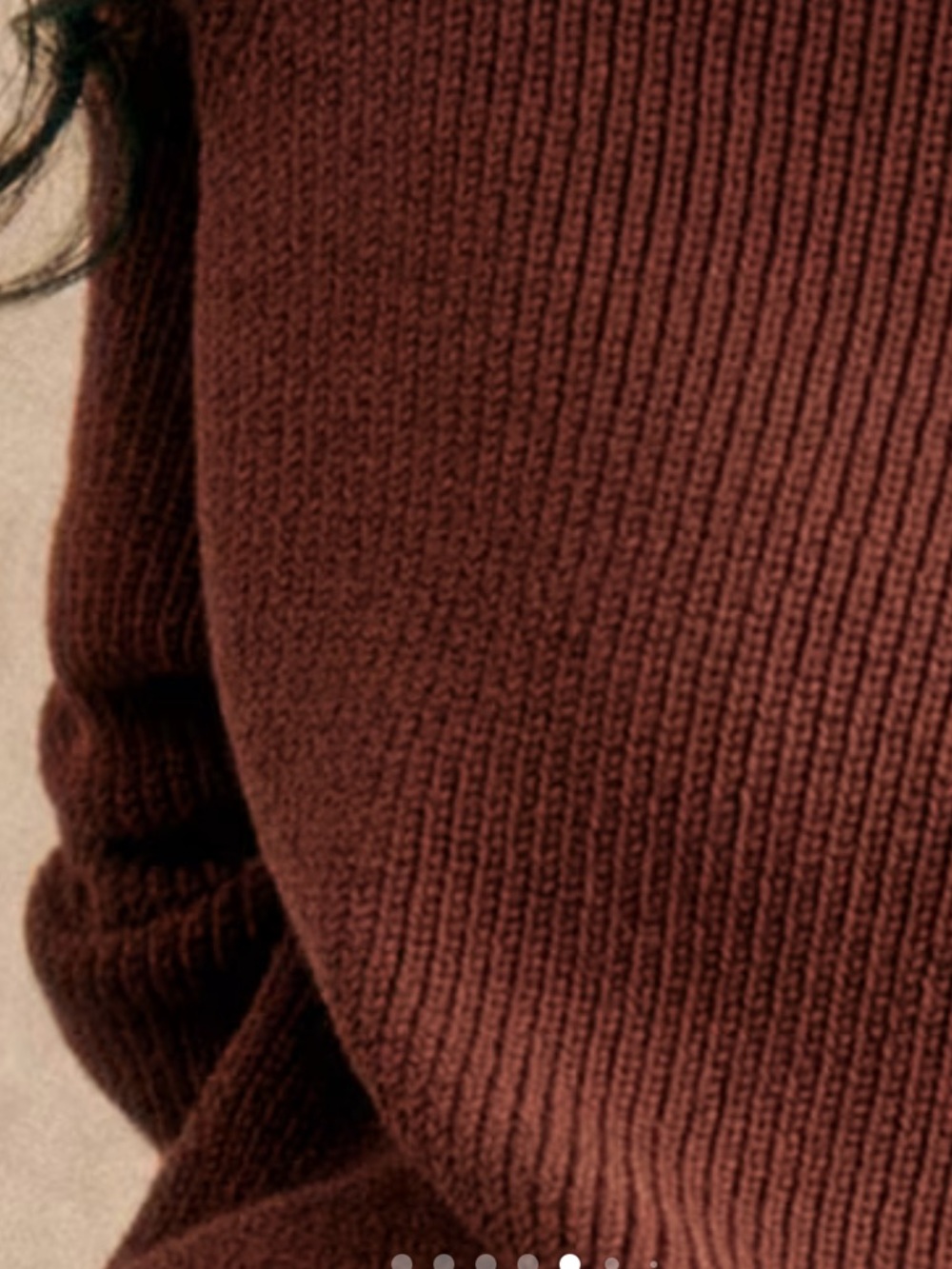 La Maille SEZANE Gary Jumper Sweater Caramel XS - Picture 11 of 12